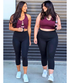 Plus Size High-Waist Capri Leggings — 3-Pack (XL–4X)