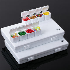 Mr. Pen- Bead Storage Containers, 28 Grids, 2 Pack, Clear White, 160pcs Label Stickers, Transparent, Small Bead Organizer Box, Diamond Art, Diamond Painting Organizer