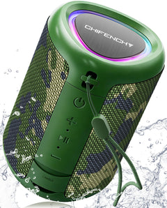 Portable Bluetooth Speaker Beach Essentials: Powerful Crystal Clear Sound/Dynamic Light/IPX5 Waterproof/All Day Playtime/Wireless BT 5.3/TWS Paring, Mom Gifts, Outdoor|Travel|Camping|Pool Accessories