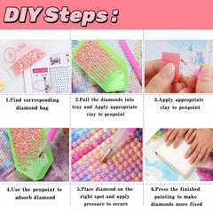 Dream Catcher 5D DIY Diamond Painting Kits for Adults, Diamond Art Kits for Beginners, Full Drill Dot Painting Gem Art Kits for Home Wall Decor11.8 x15.7 Inch