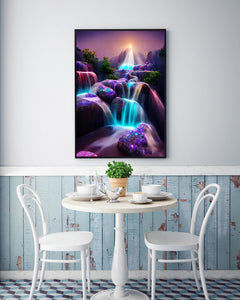 KINPLUB Moonlight Beach Diamond Painting Kits for Adults, 5D Seaside Moon Diamond Art Kits for Beginners, DIY Full Drill Paint with Diamond, Home Wall Decor 12 x 16 Inch