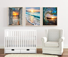 KINPLUB Moonlight Beach Diamond Painting Kits for Adults, 5D Seaside Moon Diamond Art Kits for Beginners, DIY Full Drill Paint with Diamond, Home Wall Decor 12 x 16 Inch