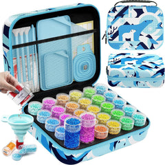 ARTDOT 60 Slots Storage Container for Diamond Art Kits for Adults, Portable Bead Storage Boxes for Diamond Painting Accessories and Tools