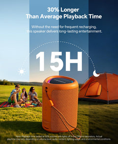 Portable Bluetooth Speaker Beach Essentials: Powerful Crystal Clear Sound/Dynamic Light/IPX5 Waterproof/All Day Playtime/Wireless BT 5.3/TWS Paring, Mom Gifts, Outdoor|Travel|Camping|Pool Accessories