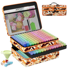 ARTDOT 60 Slots Storage Container for Diamond Art Kits for Adults, Portable Bead Storage Boxes for Diamond Painting Accessories and Tools