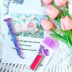 Diamond Art Pens Tools Diamond Painting Accessories Kits with Screw Metal Tip Roller Diamond Painting Pen Drill Bead Dot Pens for Art Craft Nail (Purple Pen Color 6)