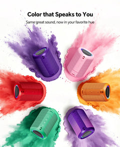 Portable Bluetooth Speaker Beach Essentials: Powerful Crystal Clear Sound/Dynamic Light/IPX5 Waterproof/All Day Playtime/Wireless BT 5.3/TWS Paring, Mom Gifts, Outdoor|Travel|Camping|Pool Accessories