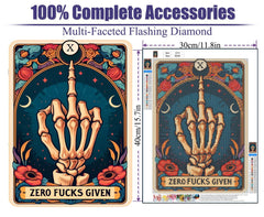 GQYCZZ Gothic Diamond Art Kits for Adults-THE Bitch Tarot Diamond Painting Kits for Adults Beginners, 5D DIY Full Drill Round Rhinestone Gem Art Crafts Paintings for Home Wall Decor 12"x16"