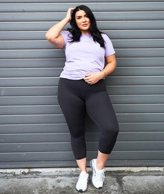 Plus Size High-Waist Capri Leggings — 3-Pack (XL–4X)