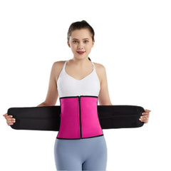 DDFS Waist Trainer Wrap Plus Size Seamless Sports Workout Corset Tops For Women Fashion With Zipper-3XL