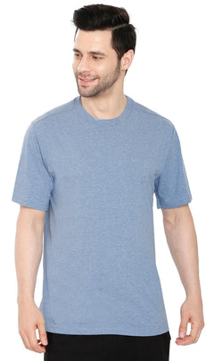 Men's Heavyweight Short Sleeve Crew Neck T-Shirt — Relaxed Fit Solid Color
