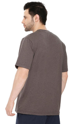 Men's Heavyweight Short Sleeve Crew Neck T-Shirt with Chest Pocket