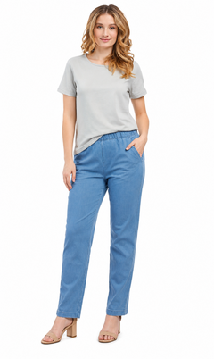 Women's Short Sleeve Crew Neck T-Shirt — Relaxed Fit Cotton Blend