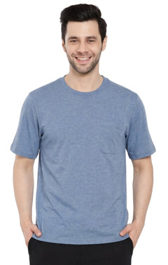 Men's Heavyweight Short Sleeve Crew Neck T-Shirt with Chest Pocket