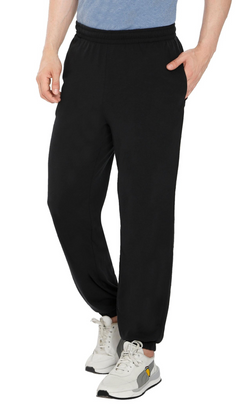 Men's Pull-On Elastic Waist Knit Pants — Relaxed Fit Lounge Pants