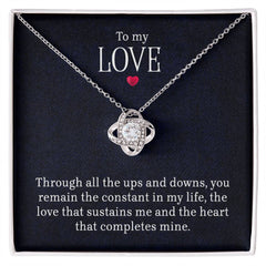 À mon amour - Collier LoveKnot