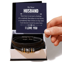 Ton amour n'est pas qu'un sentiment - Bracelet en cuir pour homme
