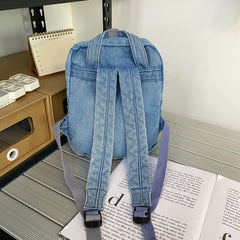 Cute Small Denim Backpacks for Women and Girls