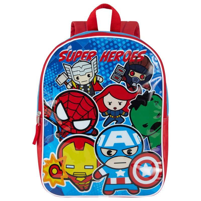 Marvel Kawaii Backpack for Kids 15 Kawaii Bookbag for Boys | Padded Straps & Large Zip Compartment Kawaii Back to School Supplies
