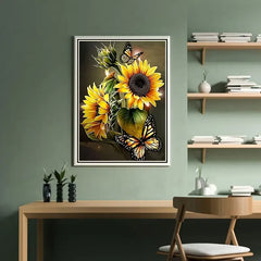 5D Diamond Painting Kit - Potted Sunflower Art