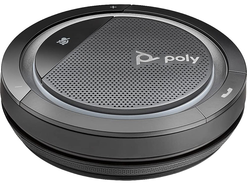 Poly Calisto 5300 Personal Bluetooth Speakerphone (Plantronics) - Connect to PC/Mac via USB-A and Cell Phone via Bluetooth - Works with Teams Zoom and More