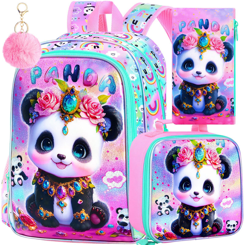 FTJCF 3Pcs Girls Backpack 16